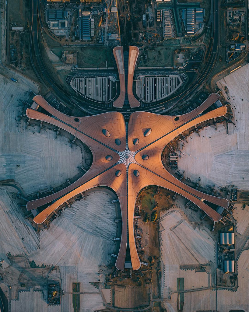 Zaha Hadid Architects Daxing Airport With The Worlds Largest Terminal