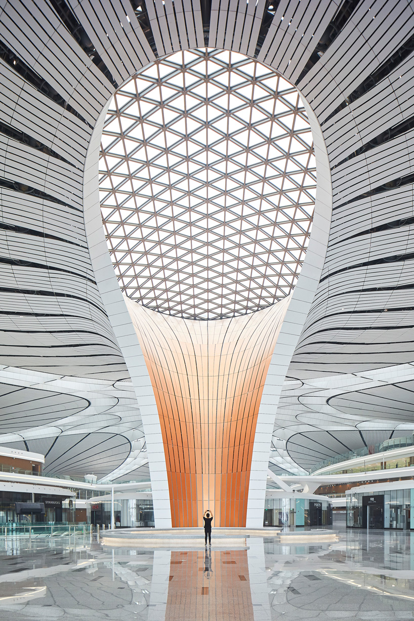 Zaha Hadid Architects Daxing Airport With The Worlds Largest Terminal