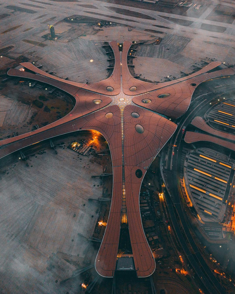 Zaha Hadid Architects Daxing Airport With The Worlds Largest Terminal