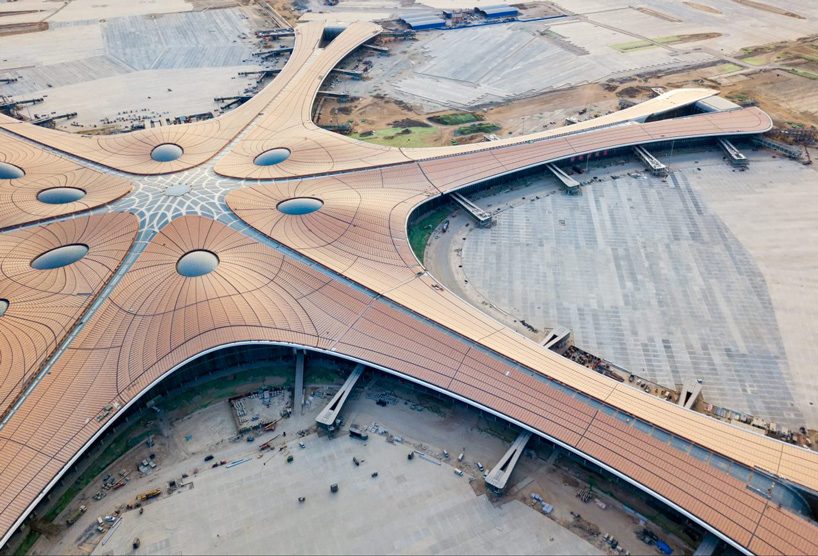 Zaha Hadid Architects Daxing Airport With The Worlds Largest Terminal