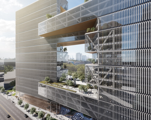 SOM to transform disused rail yards into 'catalinas rio', a new office building in buenos aires