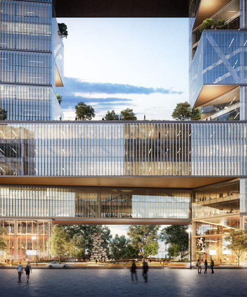 SOM to transform disused rail yards into 'catalinas rio', a new office building in buenos aires