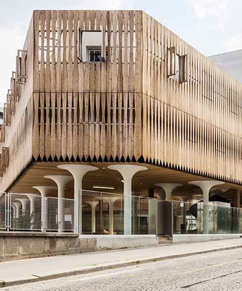 AAVP uses larchwood slats and aluminium sheets to clad student residence in paris