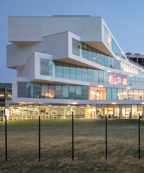 bjarke ingels group's first public school in the US features cascading green terraces