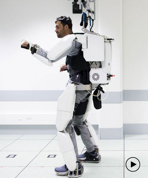 a brain-controlled exoskeleton helps paralysed man walk again