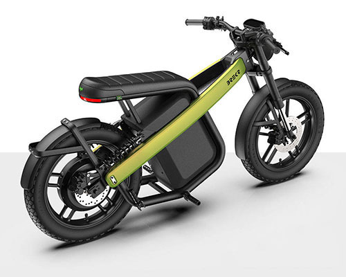 the brekr electric moped has dual batteries and 100 miles of range
