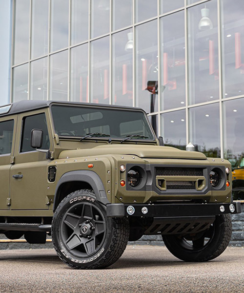 chelsea truck company unveils 'muscular' adaptation of land rover defender 110 edition