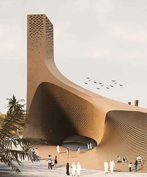 7 barjeel wind towers top habibeh madjdabadi's museum for modern arab art in the UAE