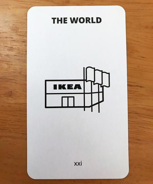 IKEA tarot cards predict the future using famous flatpack illustrations