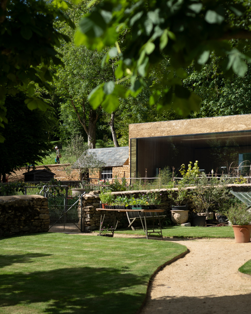 Invisible Studio adds rammed-earth yoga studio to The Newt in Somerset