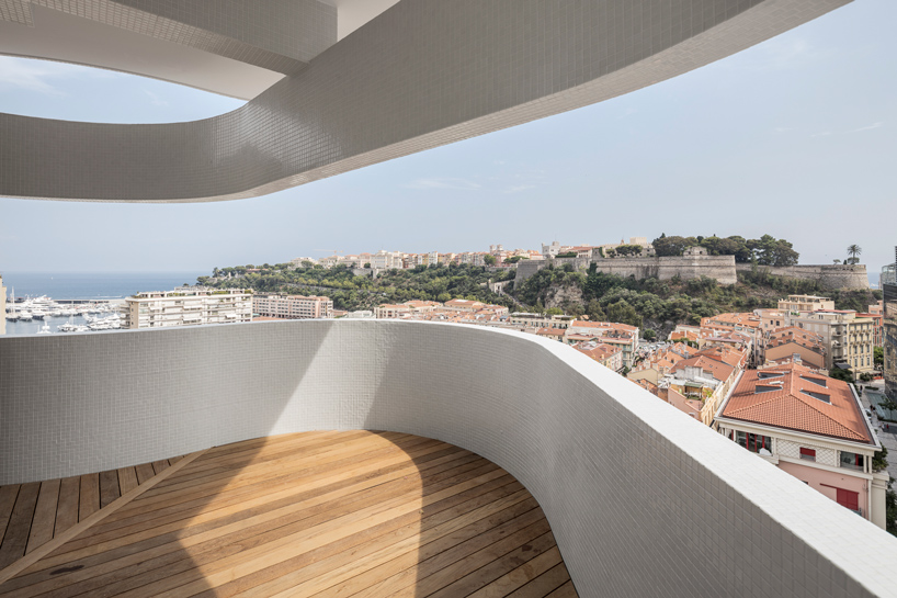 jean-pierre lott's 'le stella' tower expresses fluid, ribbon-like facade in monaco