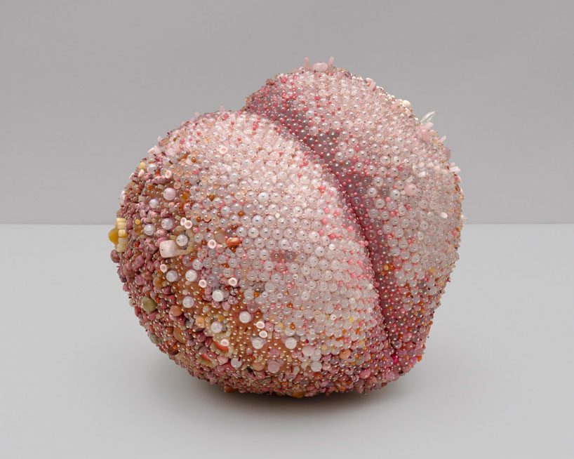 kathleen ryan creates moldy fruit sculptures from semi precious gemstones designboom
