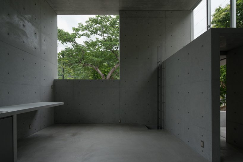 kazunori fujimoto architects completes house in ashiya, japan, with concrete spiral staircase