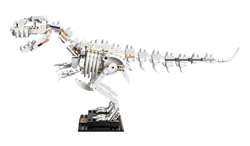 LEGO's dinosaur fossil collection includes a scale model of a T-Rex