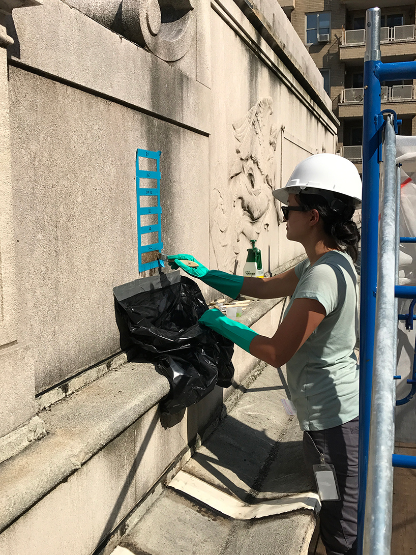 designboom scales the morgan library's scaffolded façade during monumental restoration