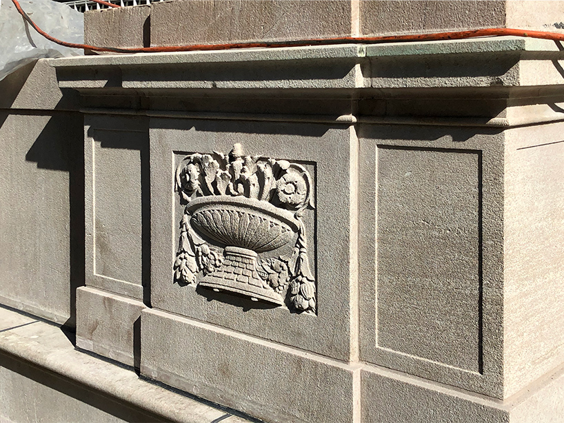 designboom scales the morgan library's scaffolded façade during monumental restoration