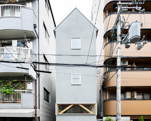 this light-filled house in osaka is sandwiched between two apartment buildings