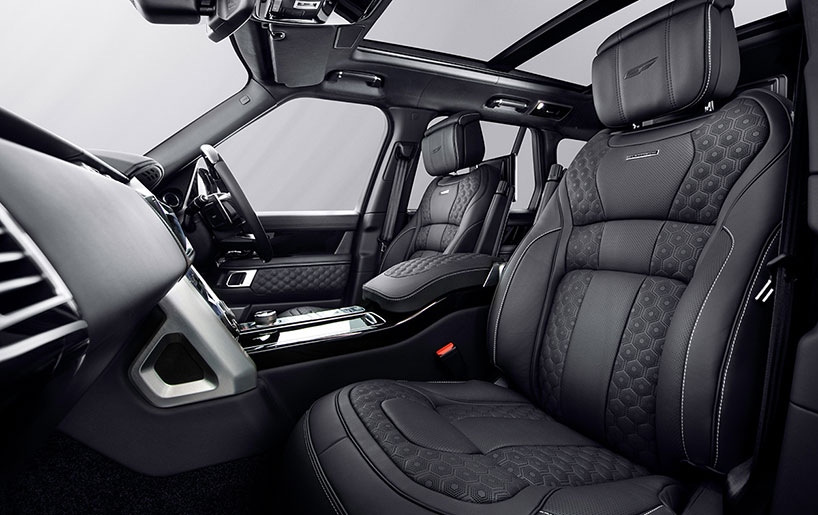 overfinch velocity range rover coated in crushed carbon fiber pieces
