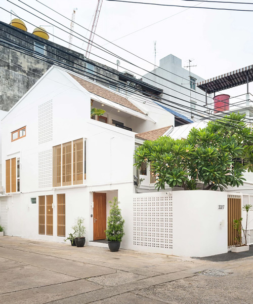 pantang studio combines two houses in one in bangkok townhouse renovation