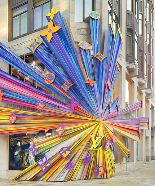 peter marino designs explosion of louis vuitton logo for london boutique