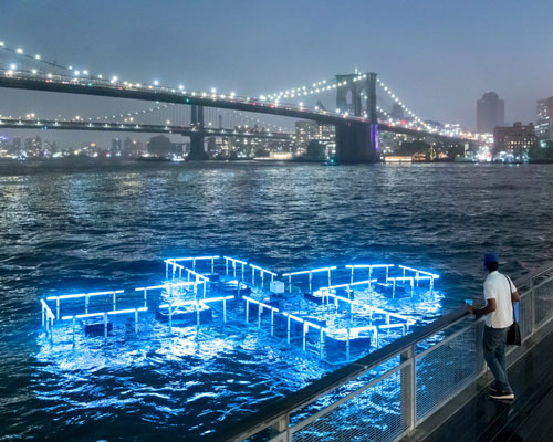 +POOL creators unveil floating LED sculpture that tracks NYC's water quality
