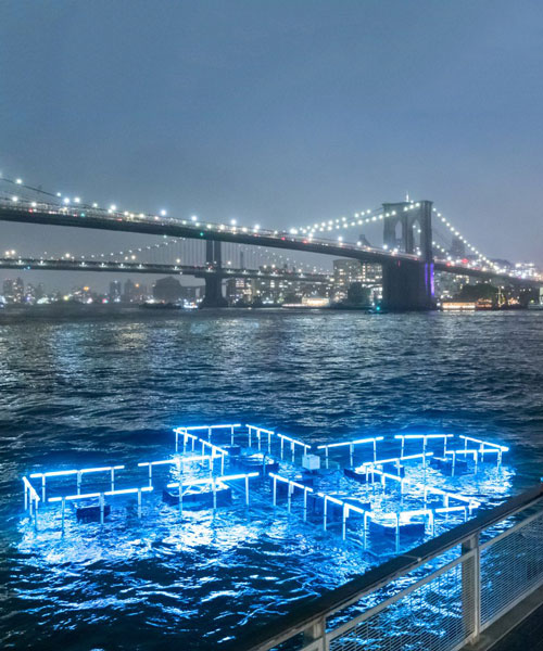 +POOL creators unveil floating LED sculpture that tracks NYC's water quality