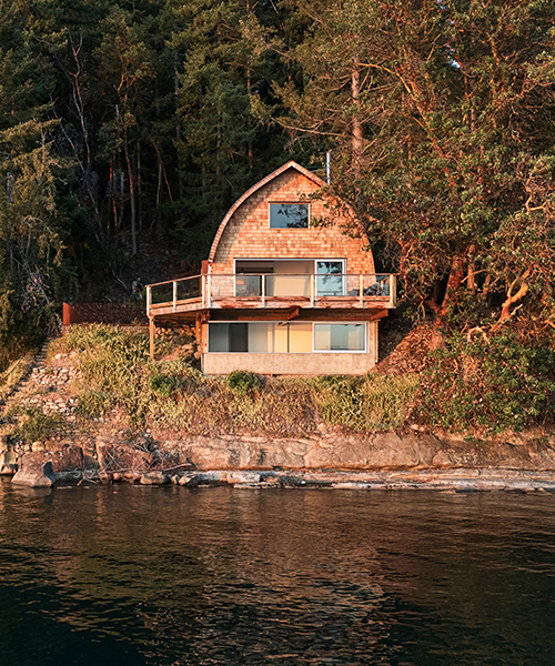 patrick powers revitalizes the acorn cabin overlooking pacific northwest islands