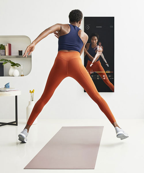 smart fitness mirror streams personal training sessions to your bedroom