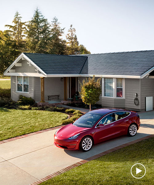 tesla's new solar roof tiles are hydrographically printed to resemble french slate