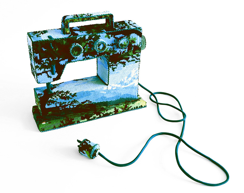 embroidered domestic objects by ulla-stina wikander resurrect retro irons, mixers + more