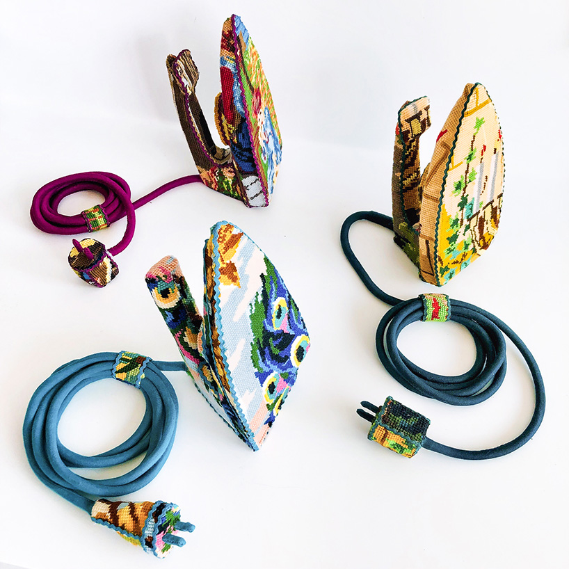 embroidered domestic objects by ulla-stina wikander resurrect retro irons, mixers + more