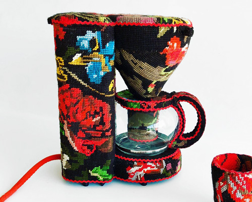 embroidered domestic objects by ulla-stina wikander resurrect retro irons, mixers + more