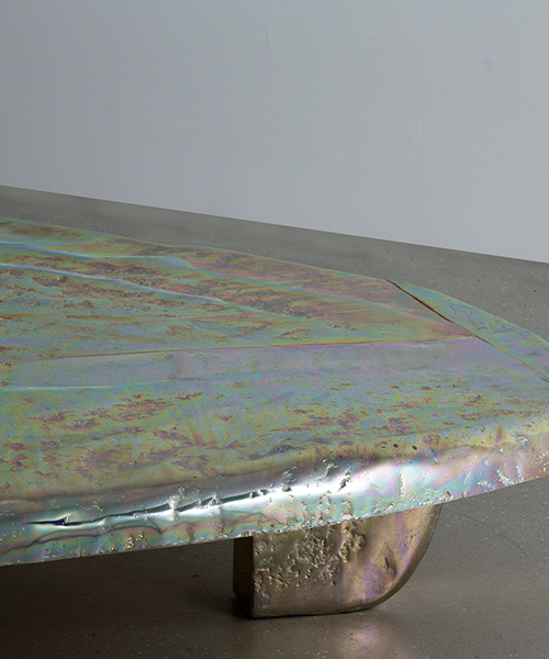 vincenzo de cotiis unveils iridescent pieces at carpenters workshop gallery in paris