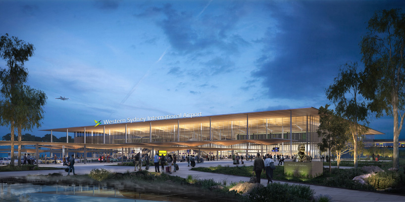 zaha hadid architects + COX architecture win bid to build the new western sydney airport