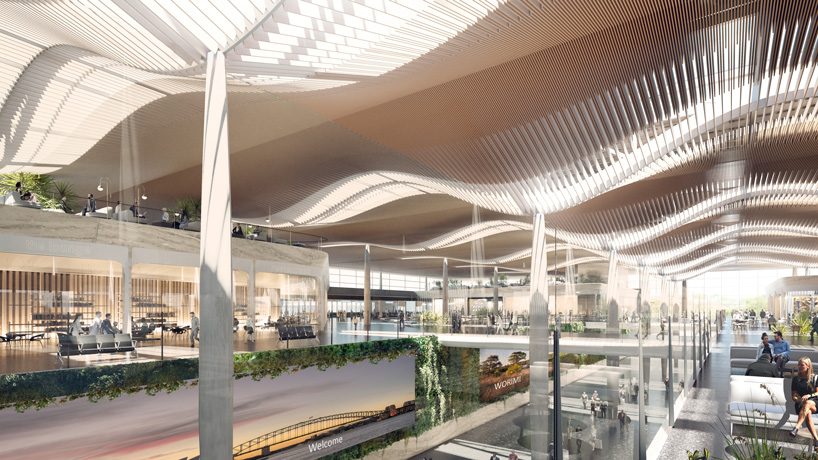 zaha hadid architects + COX architecture win bid to build the new western sydney airport