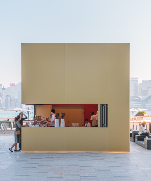 OMA's KUBE is a compact, multi-functional installation on the hong kong waterfront