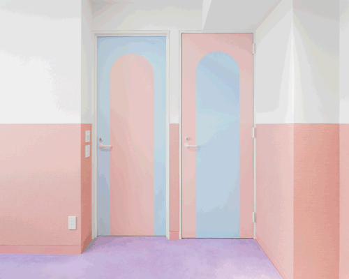 adam nathaniel furman finishes nagatacho apartment with pastel colors + patterns in tokyo