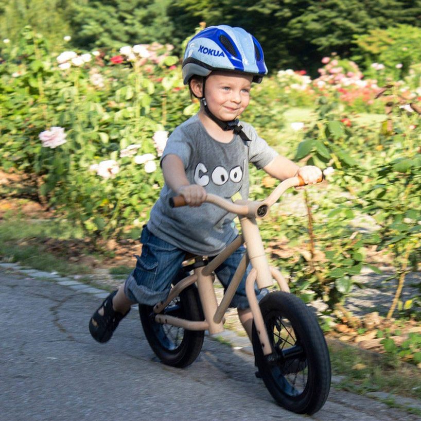 kids wooden balance bike