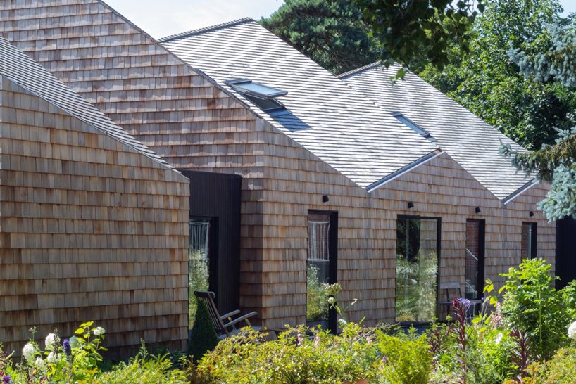 blee halligan architects extends five acre brick barn with shingle-clad B&B in the UK