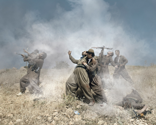 BMW's l’autre rive exhibition by emeric lhuisset reflects on war + refugees at paris photo
