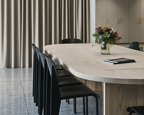 joanna laajisto's neutral tones calm hot desking at columbia road's office in helsinki