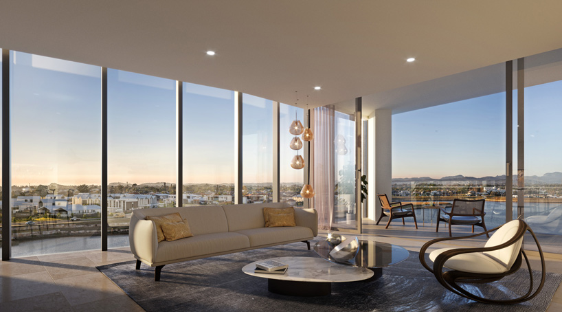 sculptural residential towers approved for construction on australia's gold coast