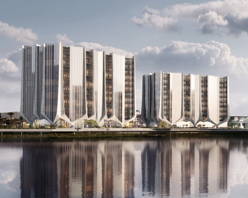 sculptural residential towers approved for construction on australia's gold coast