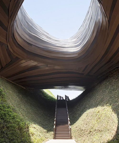 organic lines and undulating greenery form CROX's liyang museum in china