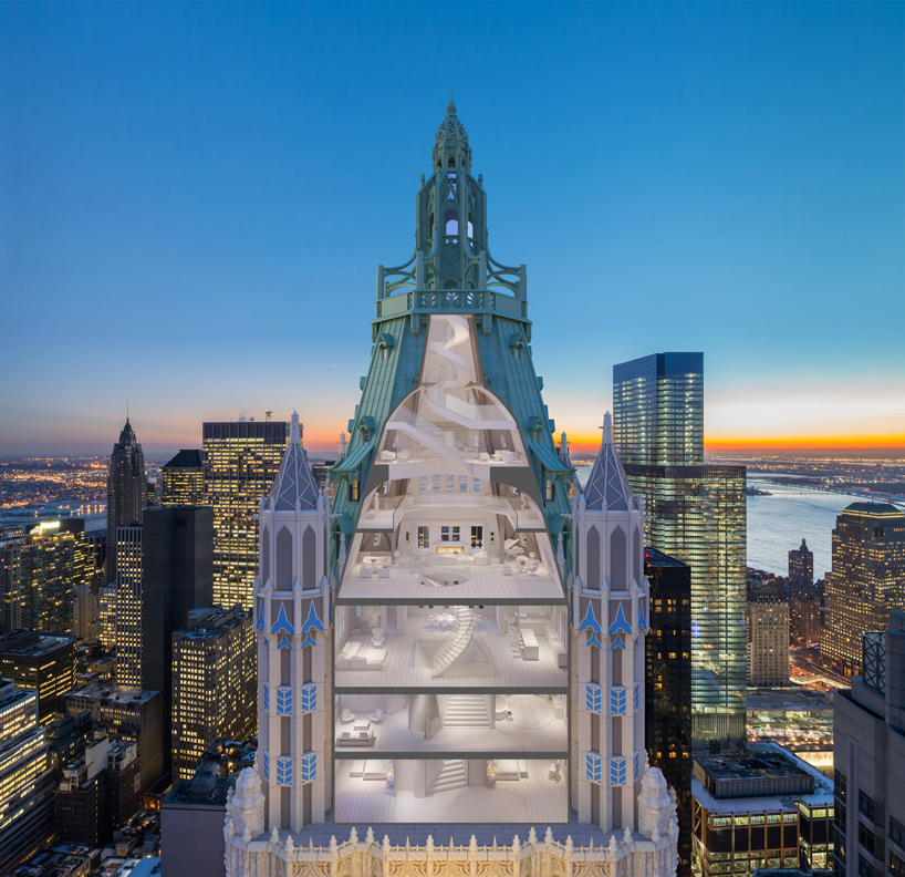 david hotson designs ‘the pinnacle’ to occupy woolworth tower’s crown