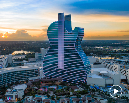hard rock's giant guitar-shaped hotel designed by klai juba wald opens in florida 