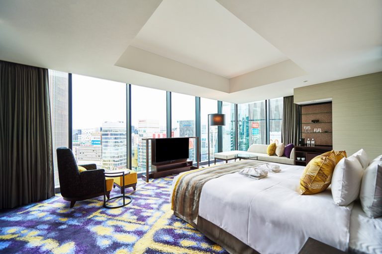 the gate hotel, with interiors by gensler, offers panoramic views of ...