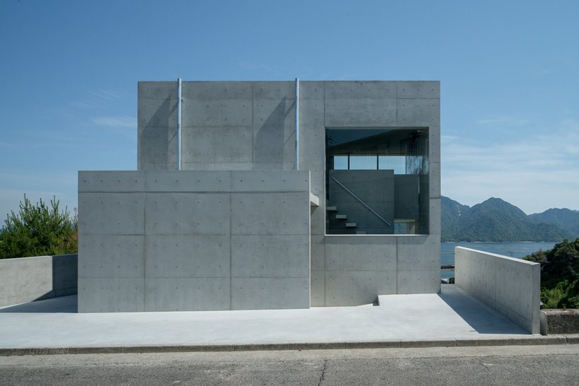 kazunori fujimoto architects completes all-concrete house on a sloping