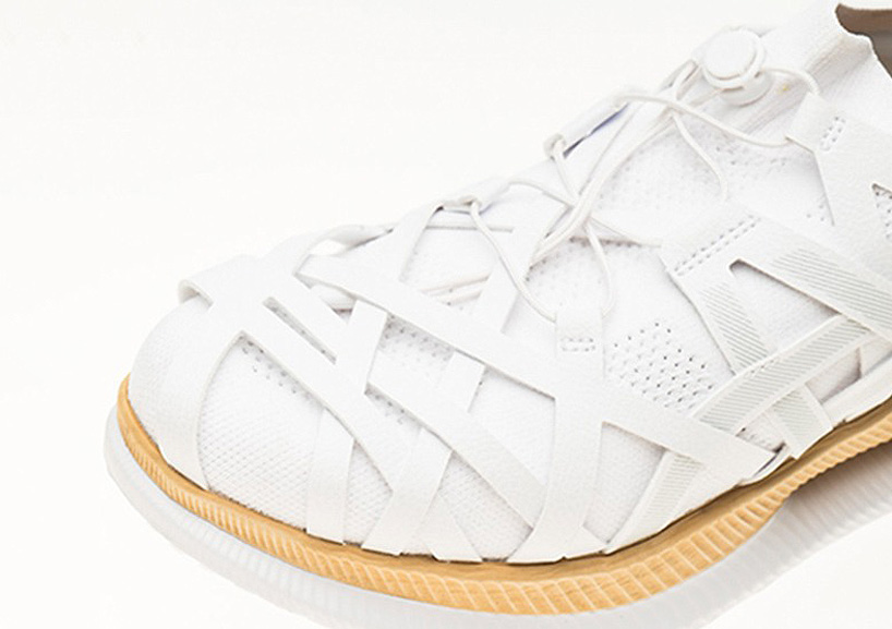 kengo kuma ASICS collaboration references japanese bamboo weaving