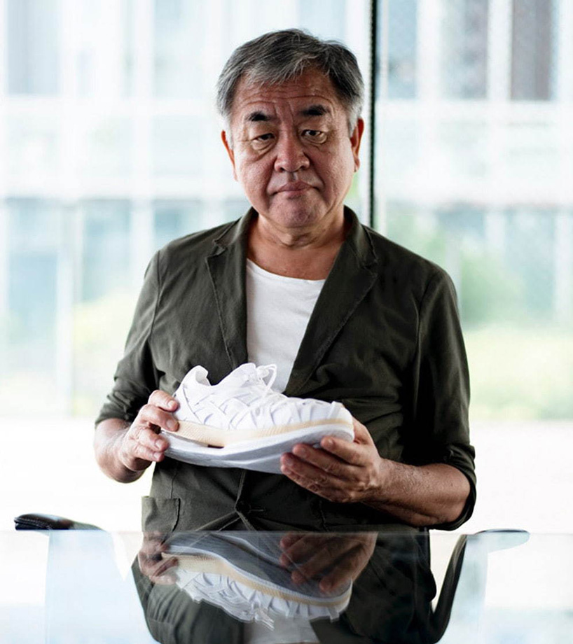 kengo kuma ASICS collaboration references japanese bamboo weaving